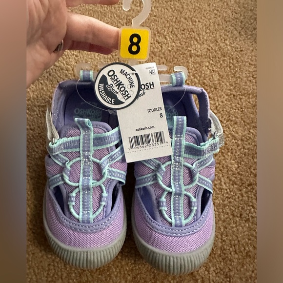 Oshkosh lavender purple bumper toe sneaker sandal - Picture 10 of 10